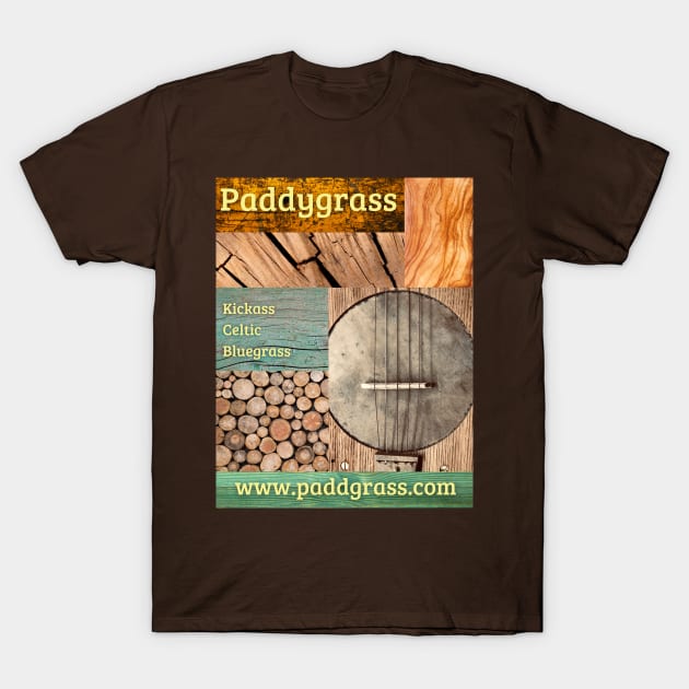 banjo wood T-Shirt by Paddygrass Band